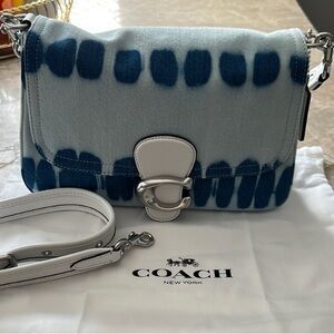 Coach Soft Tabby Denim  Tie-Dye Shoulder Bag